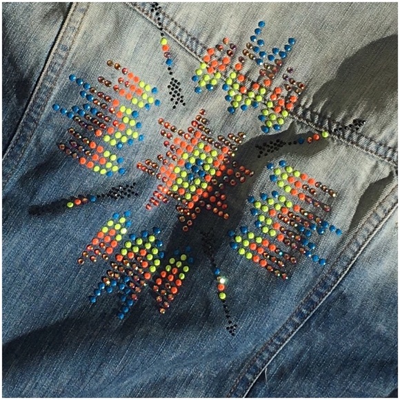 Neon Aztec Design Jacket - Picture 2 of 6